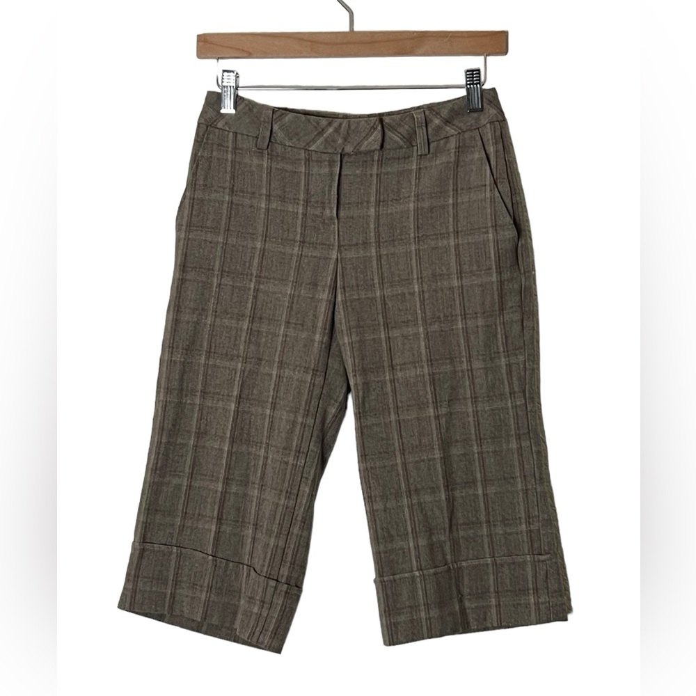 BCX | Y2K vintage low rise plaid wide capri pants Junior’s size 3